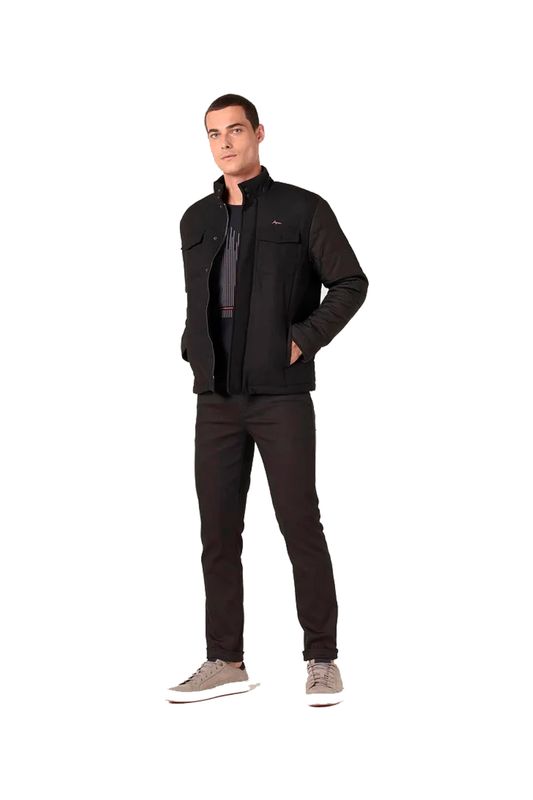 jaqueta de couro masculina aramis