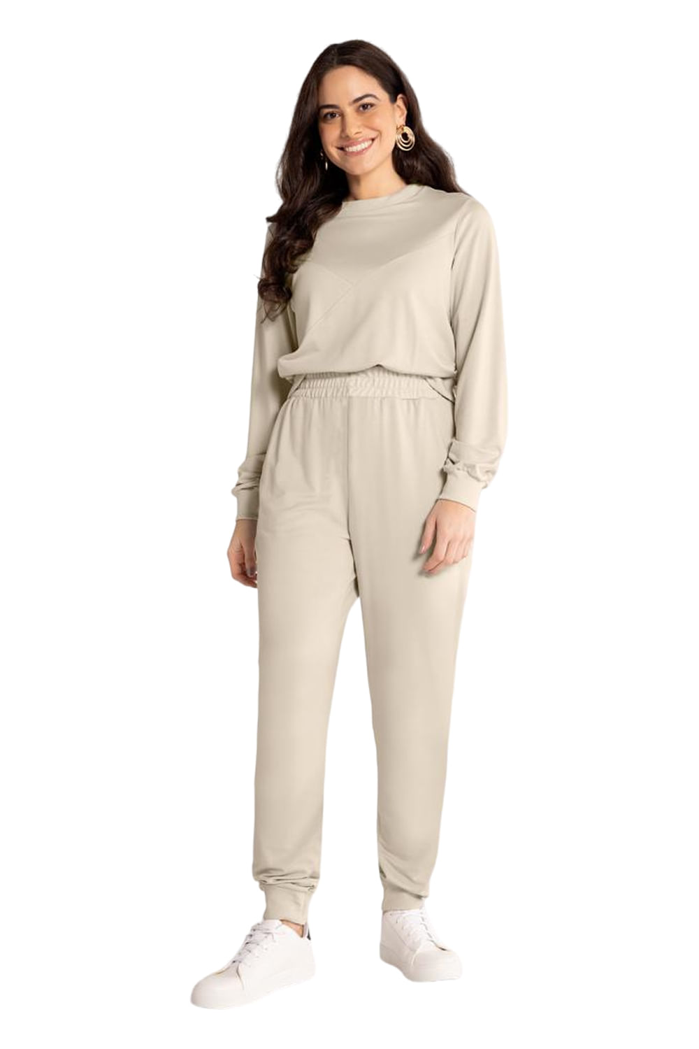 Conjunto Lunender Em Moletom Leve Creme Garm Store